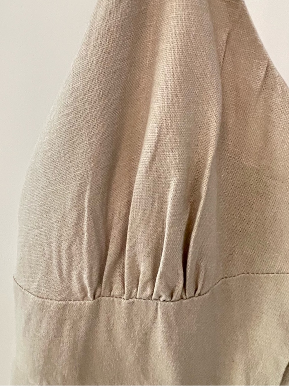 ZARA Neutral Cream Slip Midi Dress with Front Buttons - Picture 9 of 12